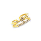 Star Walking ring gold/silver